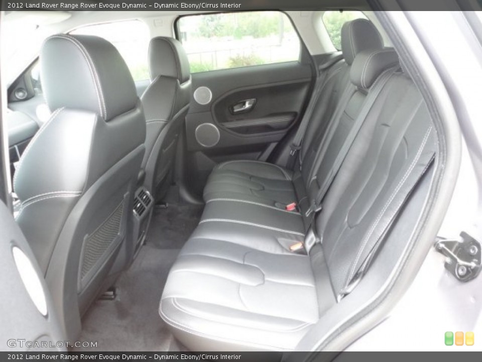 Dynamic Ebony/Cirrus Interior Rear Seat for the 2012 Land Rover Range Rover Evoque Dynamic #68277089