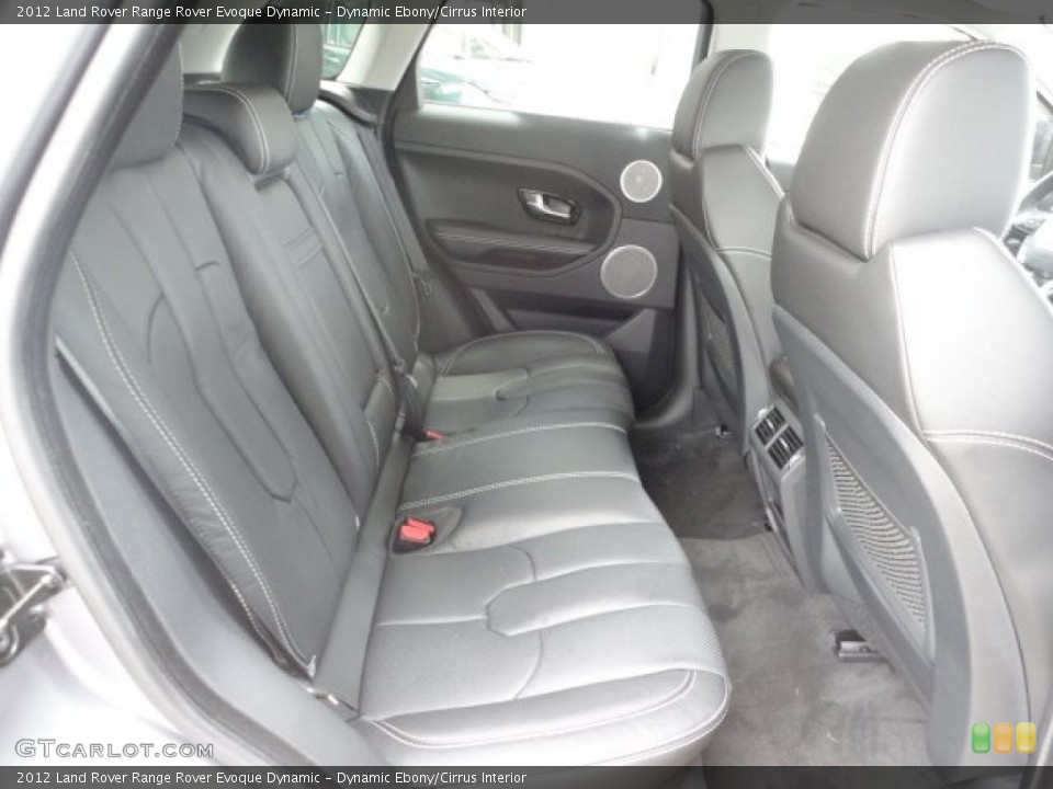 Dynamic Ebony/Cirrus Interior Rear Seat for the 2012 Land Rover Range Rover Evoque Dynamic #68277107