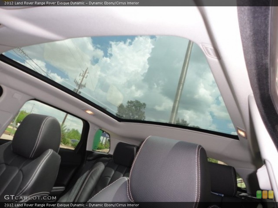 Dynamic Ebony/Cirrus Interior Sunroof for the 2012 Land Rover Range Rover Evoque Dynamic #68277119