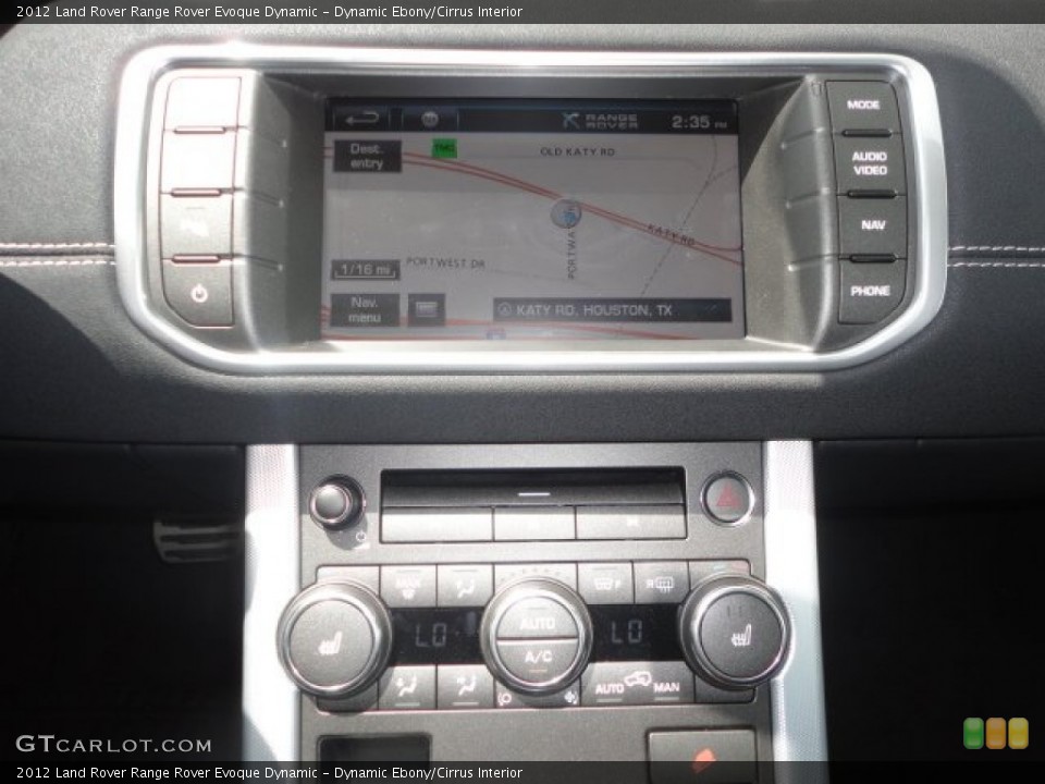Dynamic Ebony/Cirrus Interior Navigation for the 2012 Land Rover Range Rover Evoque Dynamic #68277122