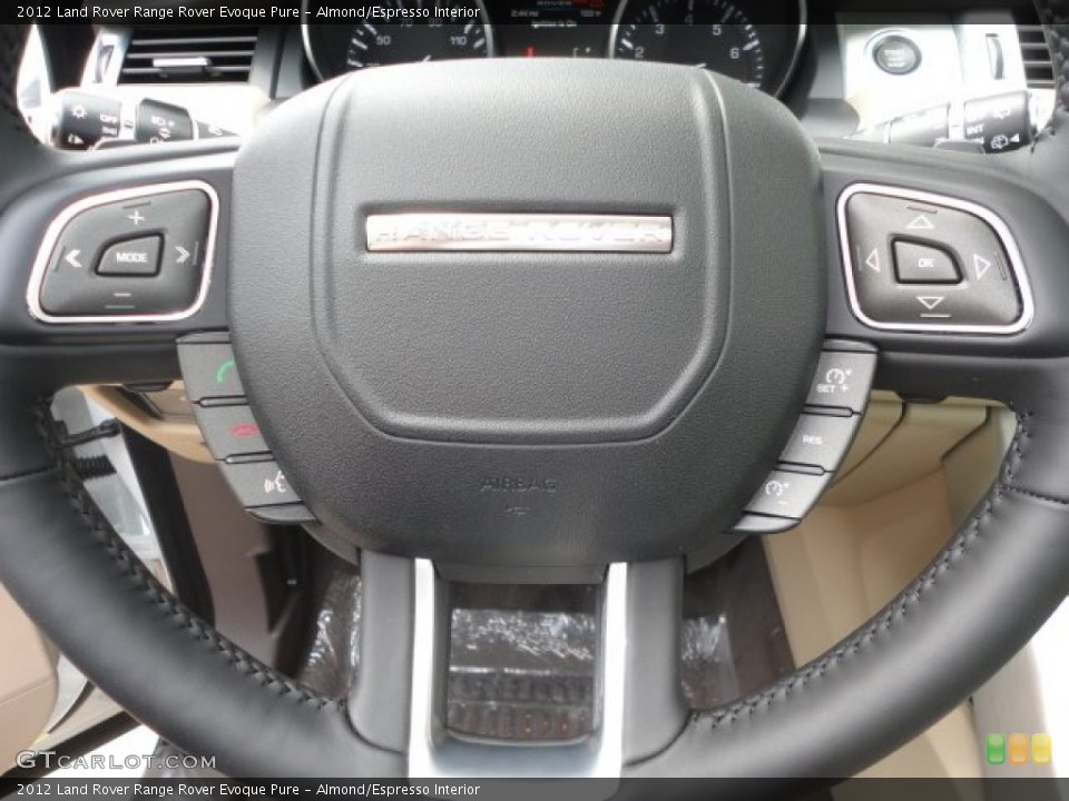 Almond/Espresso Interior Controls for the 2012 Land Rover Range Rover Evoque Pure #68277176