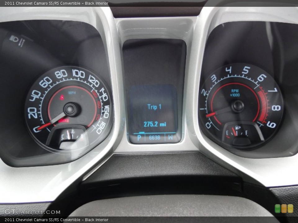 Black Interior Gauges for the 2011 Chevrolet Camaro SS/RS Convertible #68277227
