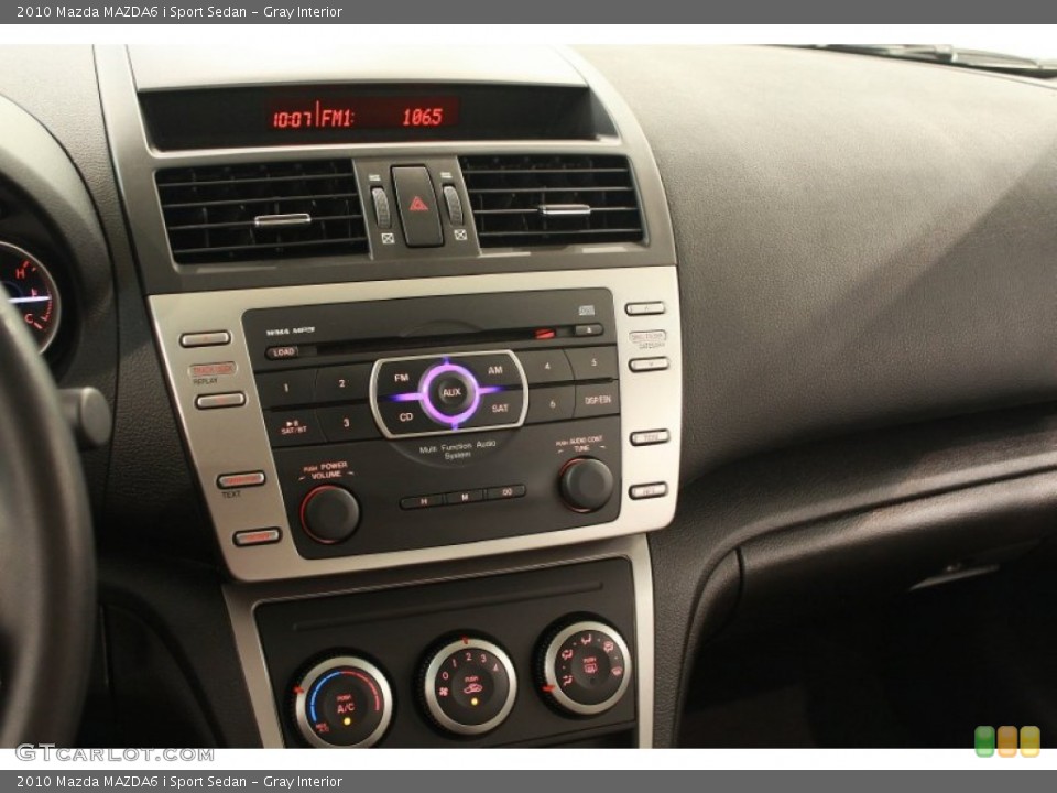 Gray Interior Controls for the 2010 Mazda MAZDA6 i Sport Sedan #68278049