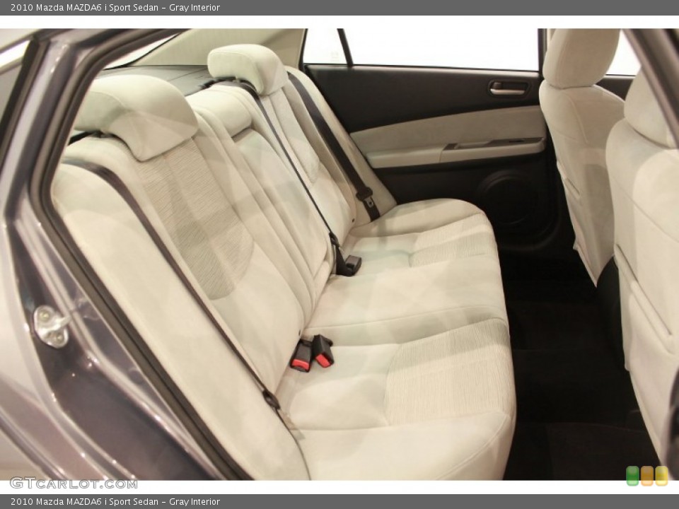 Gray Interior Rear Seat for the 2010 Mazda MAZDA6 i Sport Sedan #68278067