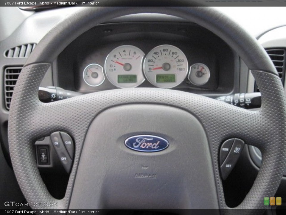 Medium/Dark Flint Interior Steering Wheel for the 2007 Ford Escape Hybrid #68280185