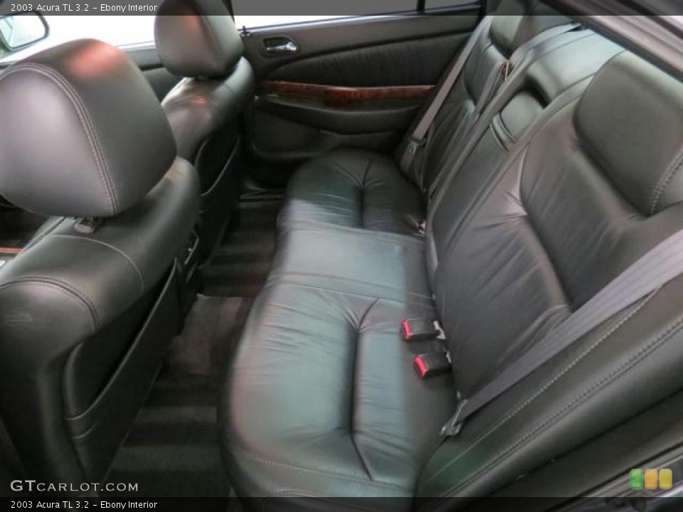 Ebony Interior Rear Seat for the 2003 Acura TL 3.2 #68281076