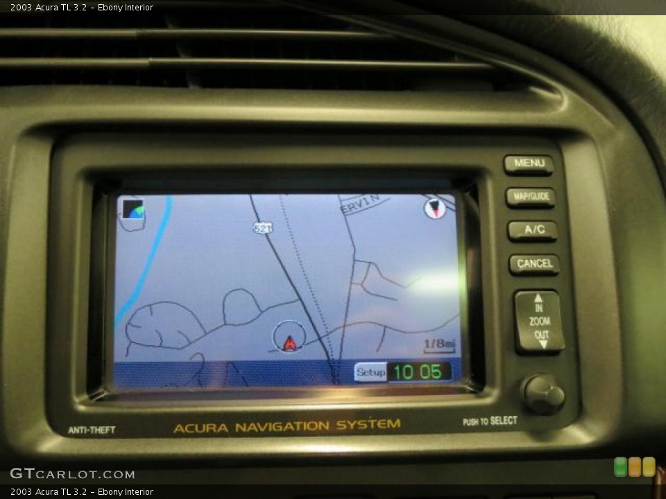 Ebony Interior Navigation for the 2003 Acura TL 3.2 #68281103