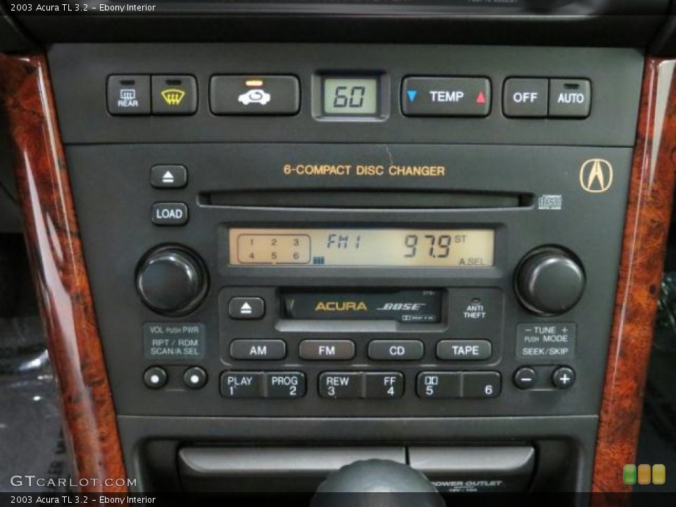 Ebony Interior Audio System for the 2003 Acura TL 3.2 #68281106