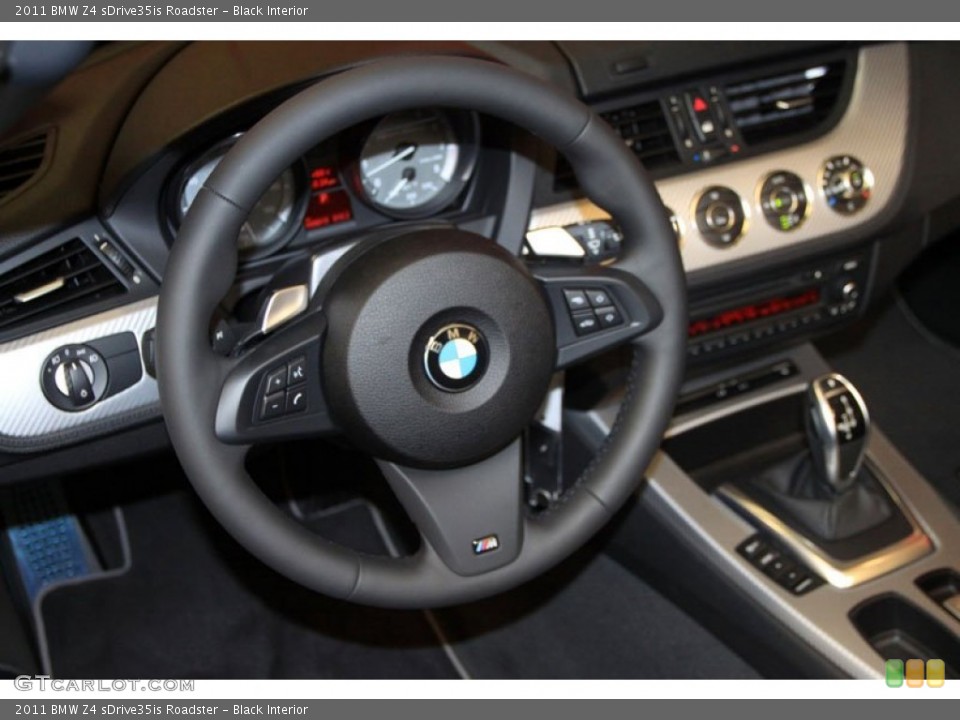 Black Interior Steering Wheel for the 2011 BMW Z4 sDrive35is Roadster #68281976