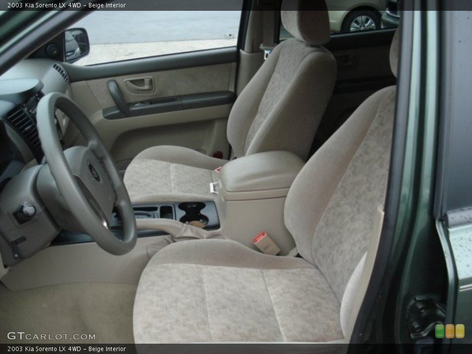 Beige Interior Front Seat for the 2003 Kia Sorento LX 4WD #68283857