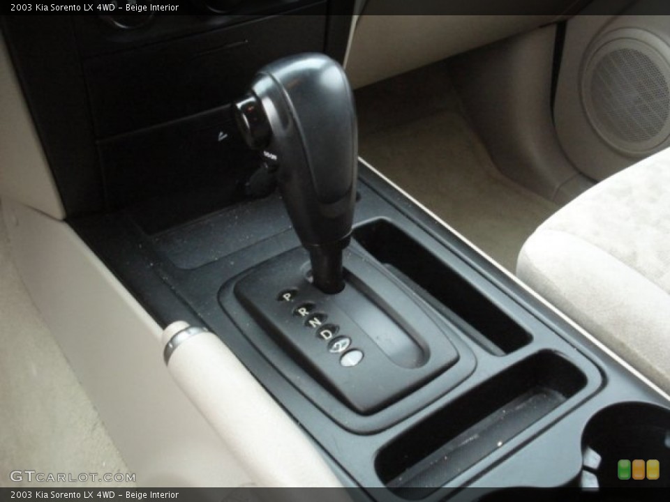 Beige Interior Transmission for the 2003 Kia Sorento LX 4WD #68283892