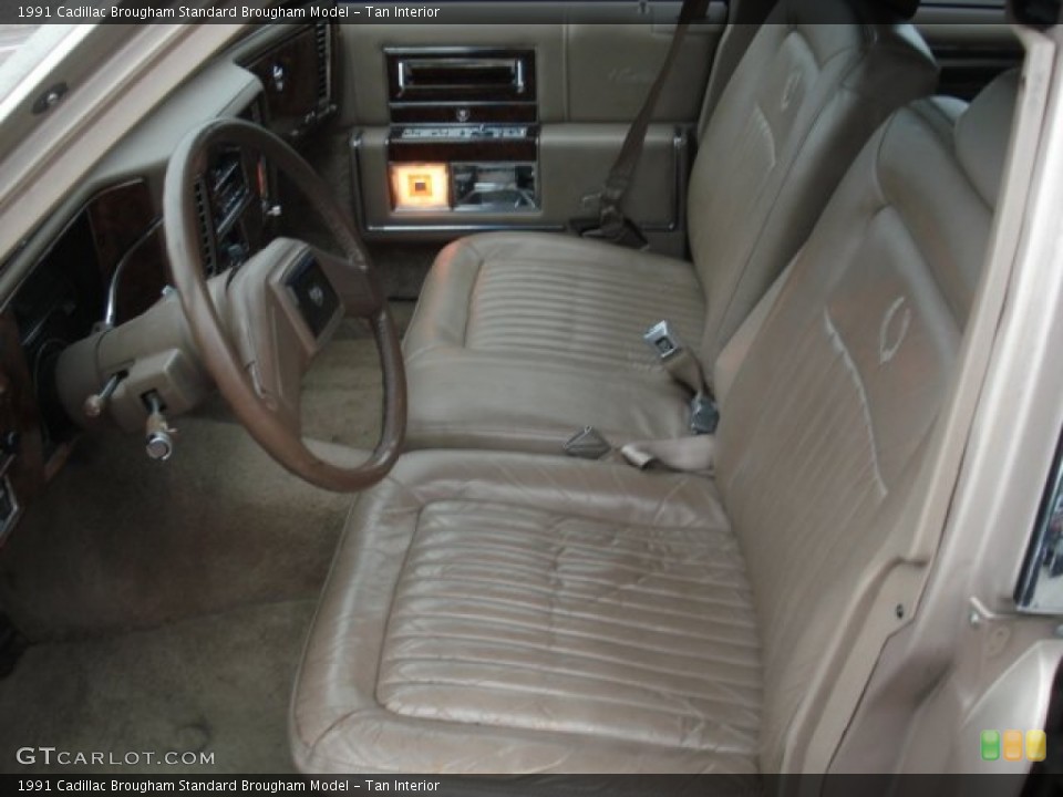 Tan 1991 Cadillac Brougham Interiors