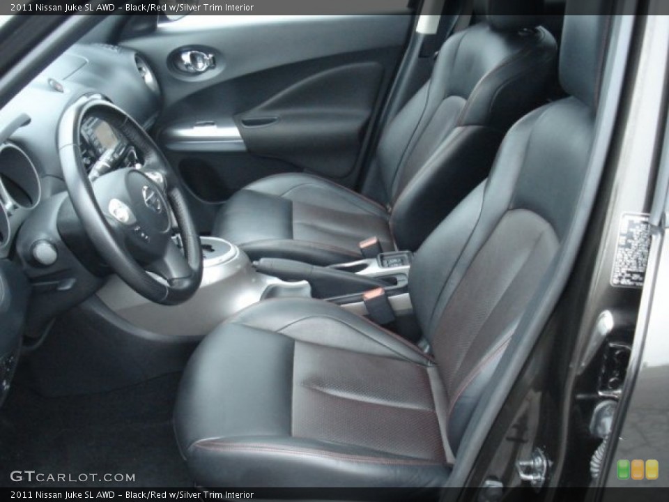 Black/Red w/Silver Trim Interior Photo for the 2011 Nissan Juke SL AWD #68284013