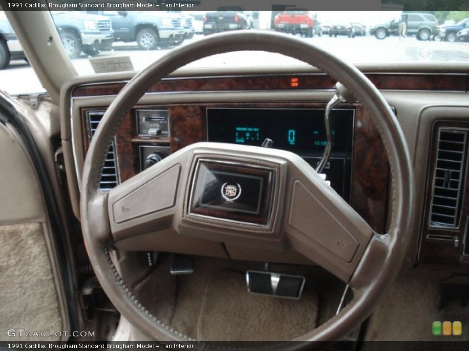 Tan Interior Steering Wheel for the 1991 Cadillac Brougham  #68284025