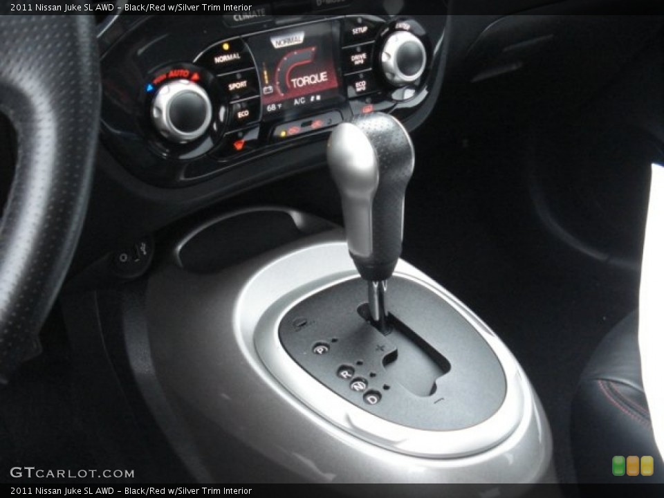 Black/Red w/Silver Trim Interior Transmission for the 2011 Nissan Juke SL AWD #68284094