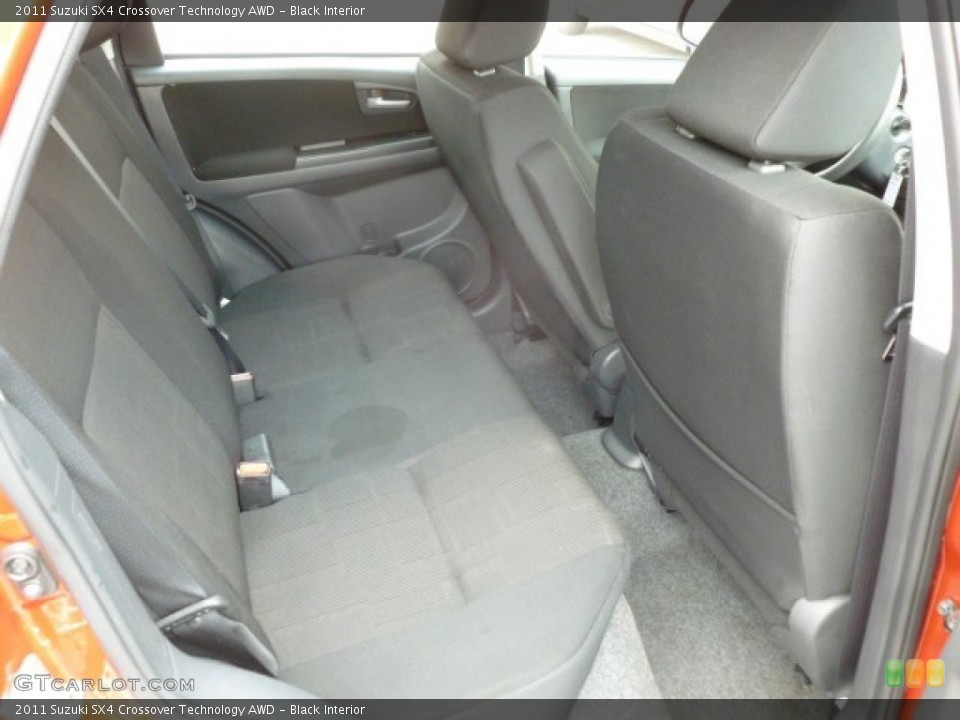Black Interior Rear Seat for the 2011 Suzuki SX4 Crossover Technology AWD #68284426