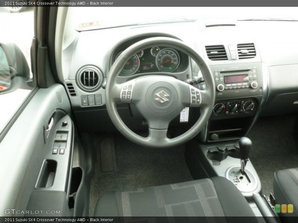 Black Interior Dashboard for the 2011 Suzuki SX4 Crossover Technology AWD #68284517