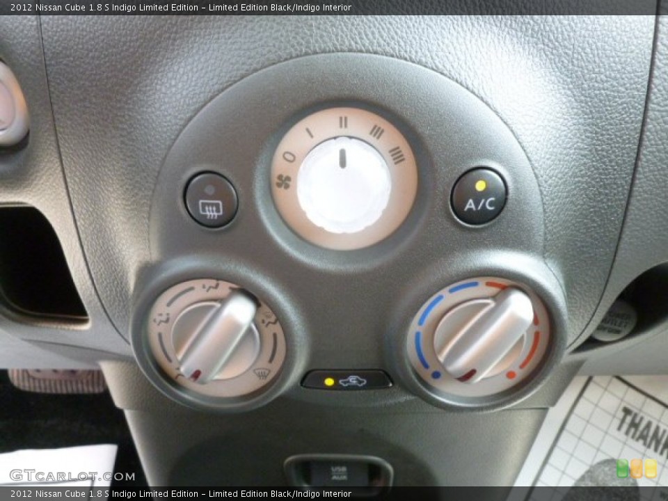 Limited Edition Black/Indigo Interior Controls for the 2012 Nissan Cube 1.8 S Indigo Limited Edition #68286147
