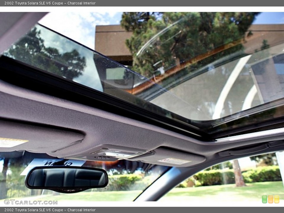 Charcoal Interior Sunroof for the 2002 Toyota Solara SLE V6 Coupe #68286203