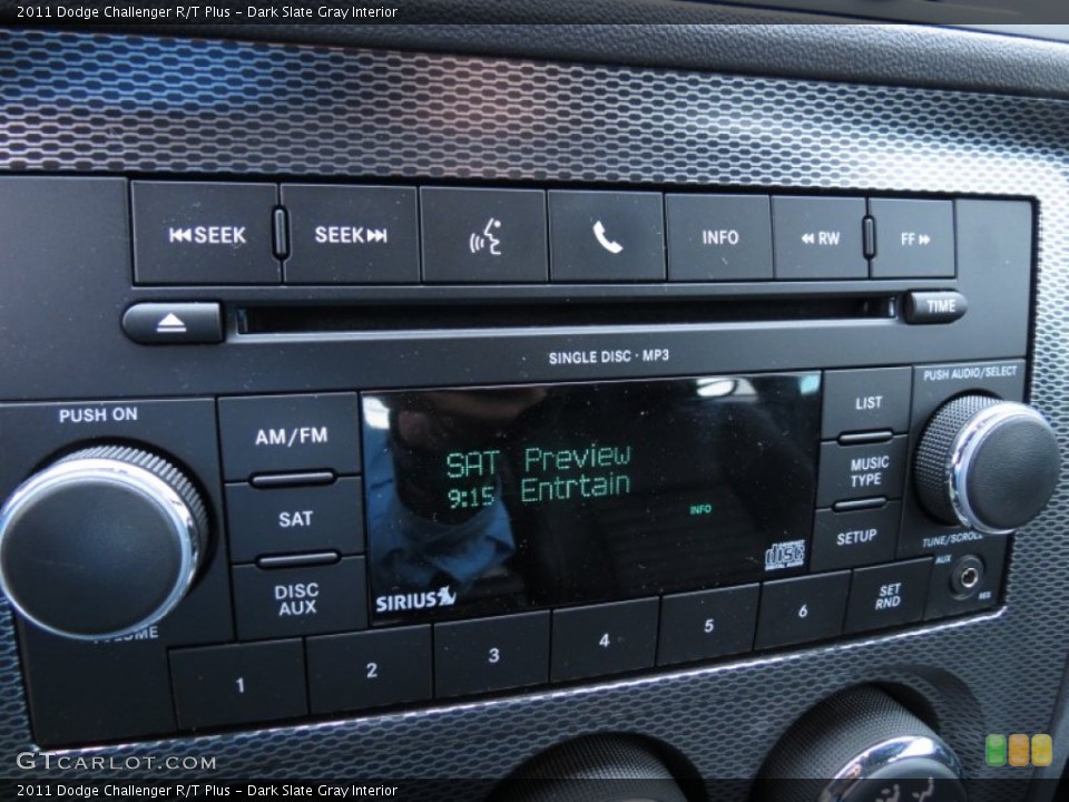 Dark Slate Gray Interior Audio System for the 2011 Dodge Challenger R/T Plus #68286566