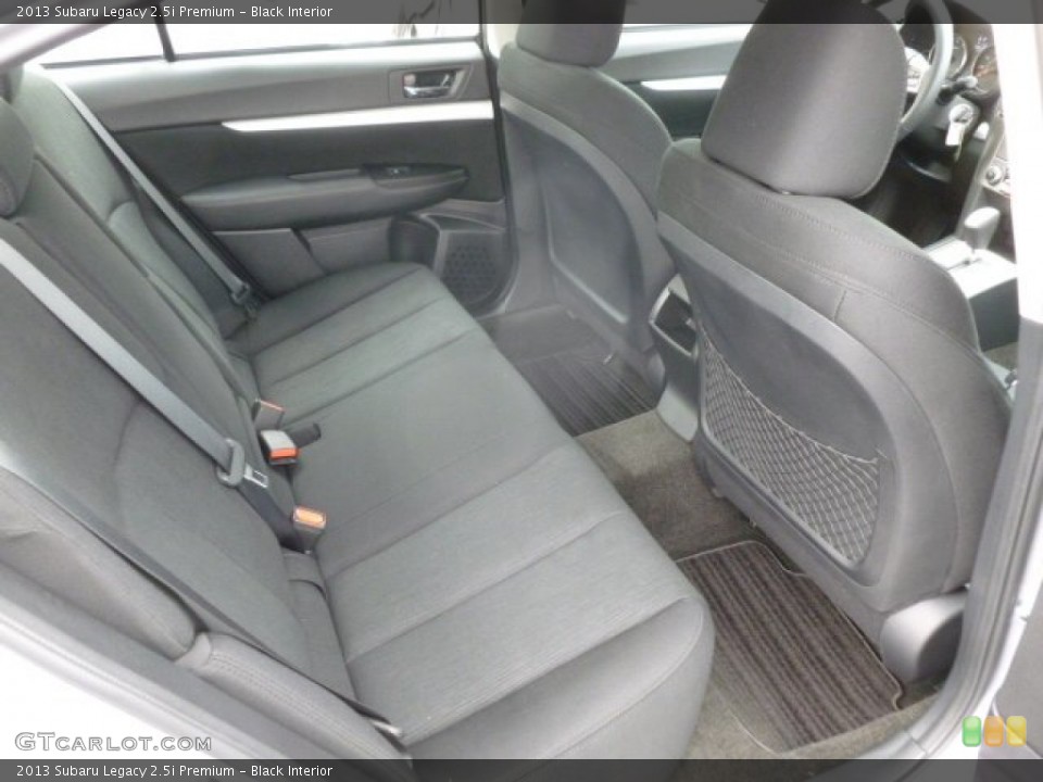 Black Interior Rear Seat for the 2013 Subaru Legacy 2.5i Premium #68289446