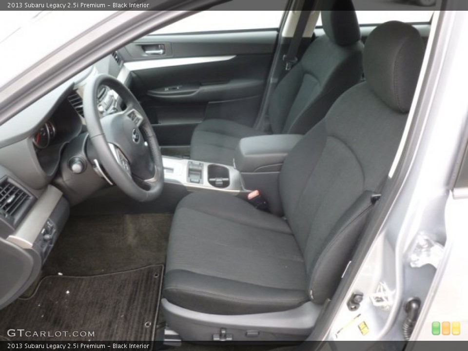 Black Interior Front Seat for the 2013 Subaru Legacy 2.5i Premium #68289473