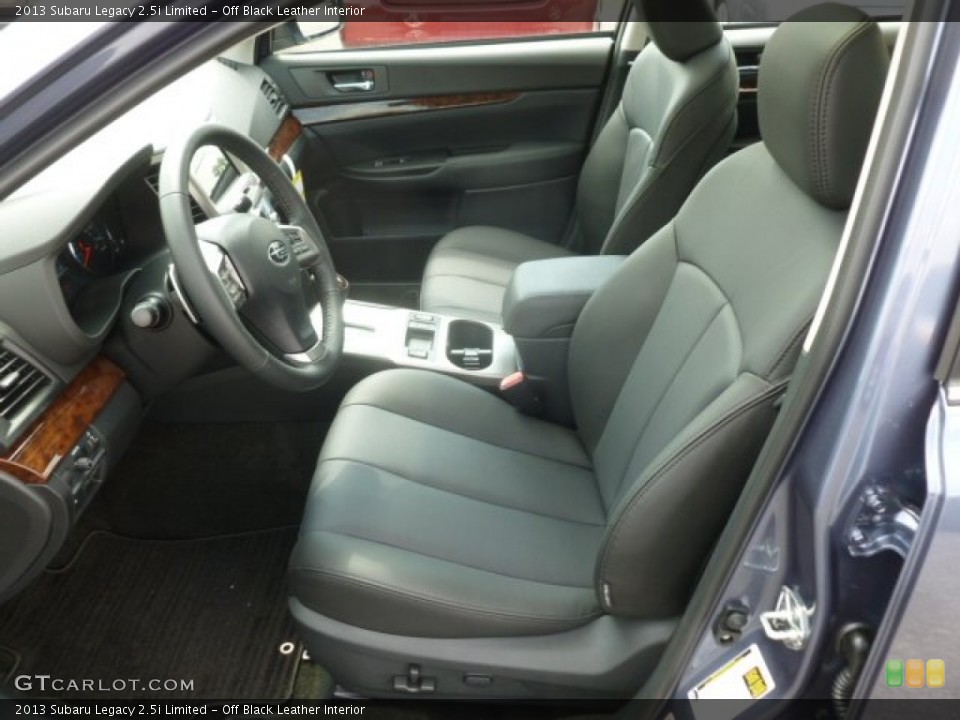 Off Black Leather Interior Photo for the 2013 Subaru Legacy 2.5i Limited #68289647