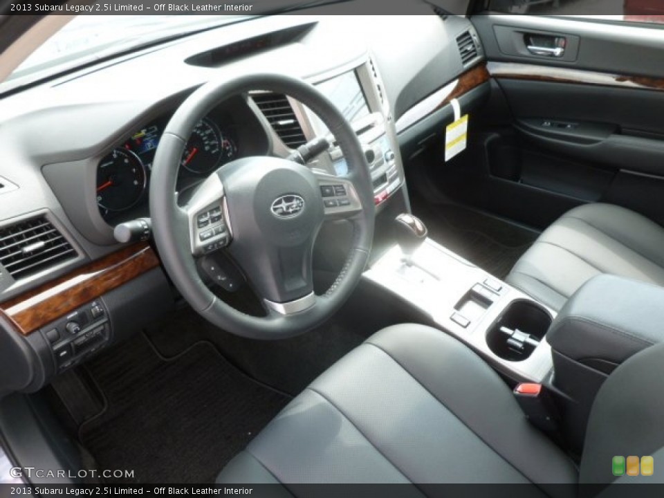 Off Black Leather Interior Prime Interior for the 2013 Subaru Legacy 2.5i Limited #68289656