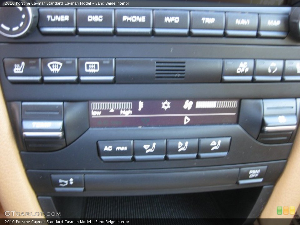Sand Beige Interior Controls for the 2010 Porsche Cayman  #68290097
