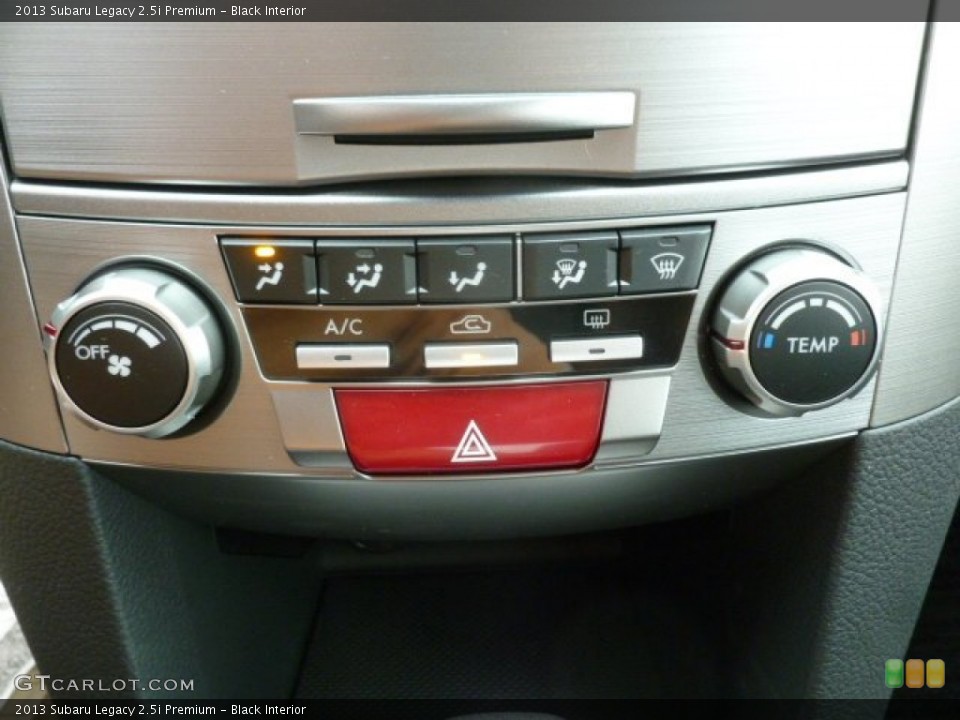 Black Interior Controls for the 2013 Subaru Legacy 2.5i Premium #68290715