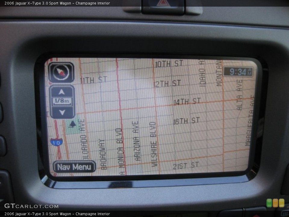 Champagne Interior Navigation for the 2006 Jaguar X-Type 3.0 Sport Wagon #68290799