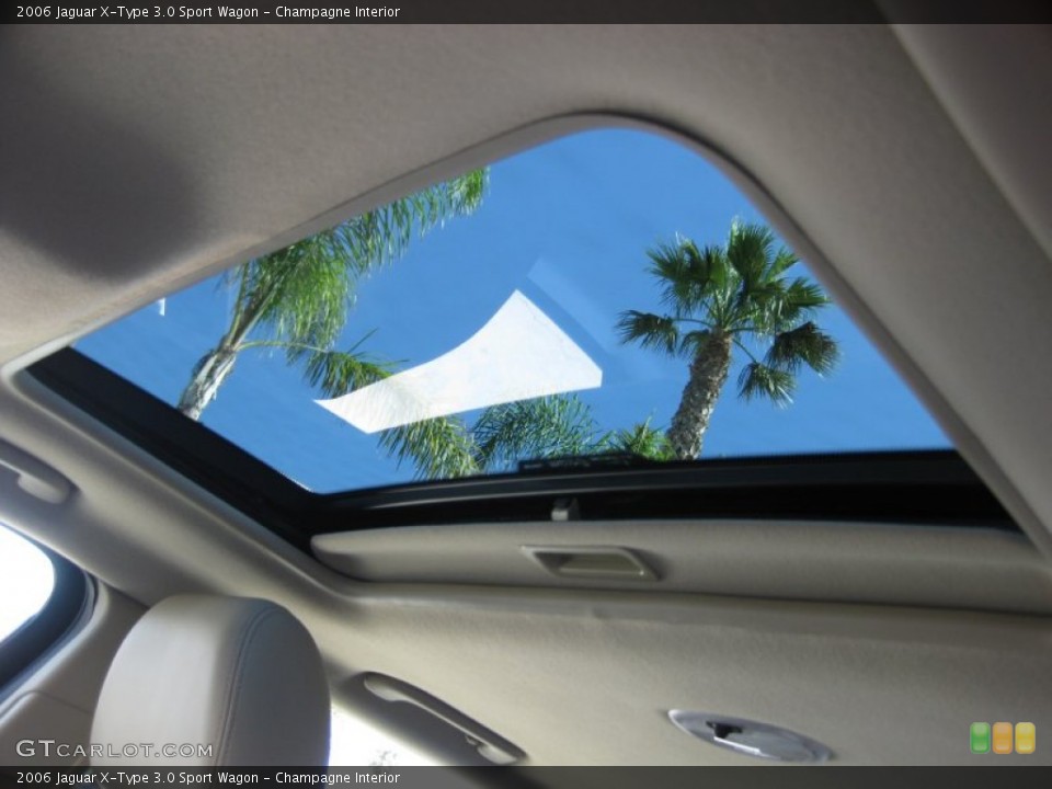 Champagne Interior Sunroof for the 2006 Jaguar X-Type 3.0 Sport Wagon #68290866