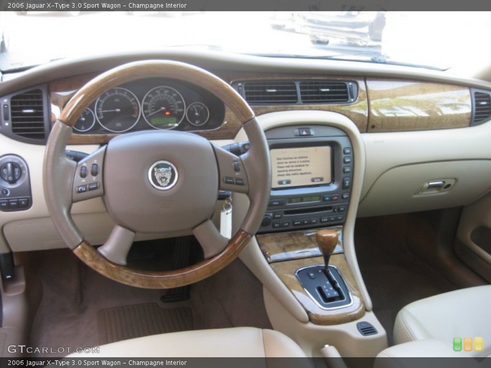 Champagne Interior Dashboard for the 2006 Jaguar X-Type 3.0 Sport Wagon #68290875