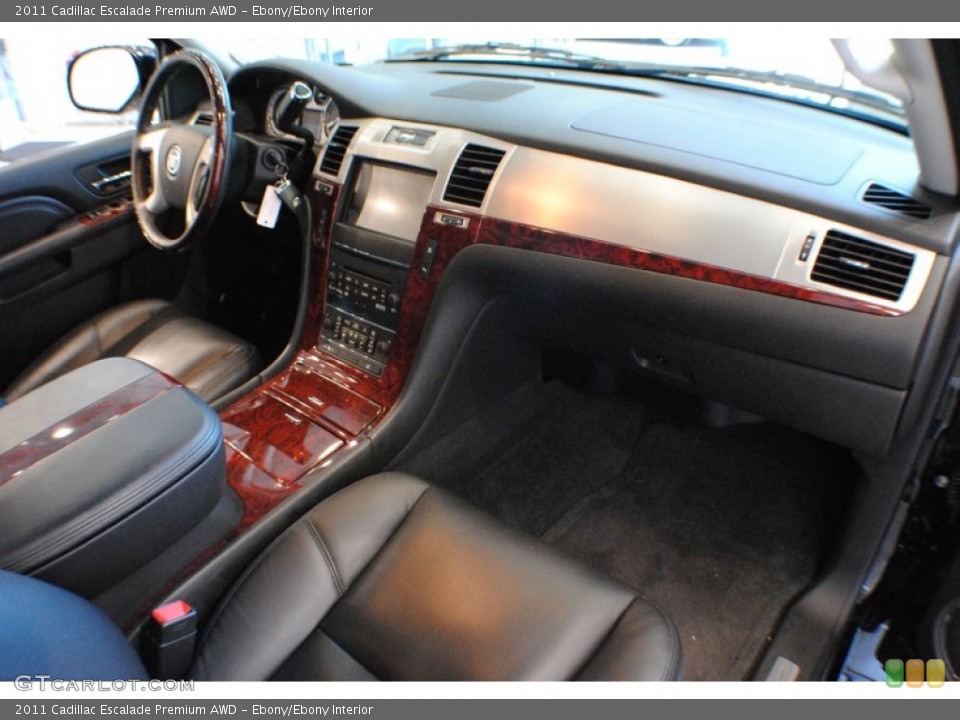 Ebony/Ebony Interior Dashboard for the 2011 Cadillac Escalade Premium AWD #68291210