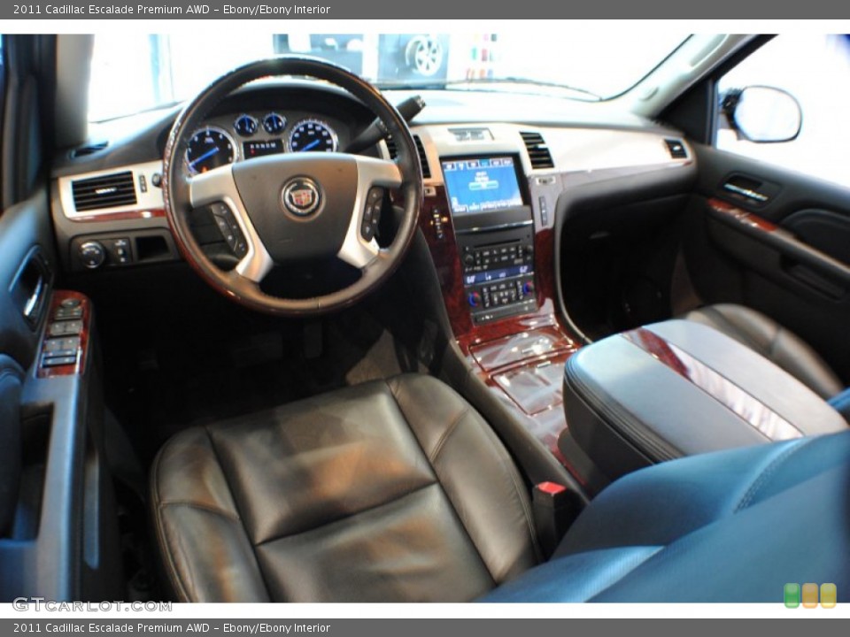 Ebony/Ebony Interior Prime Interior for the 2011 Cadillac Escalade Premium AWD #68291270