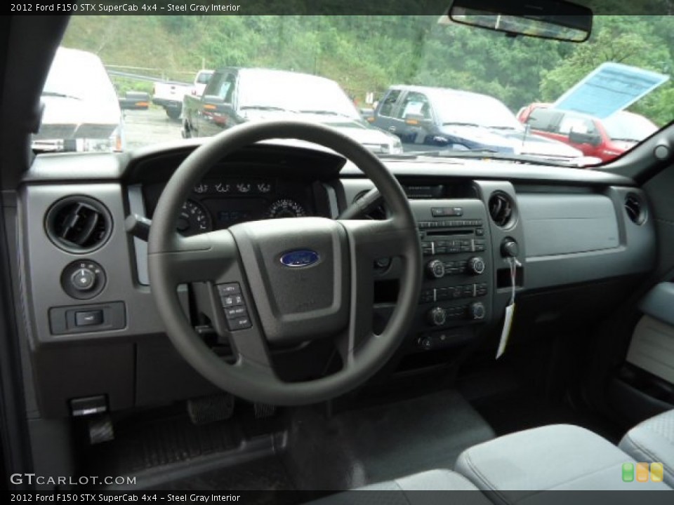 Steel Gray Interior Dashboard for the 2012 Ford F150 STX SuperCab 4x4 #68291777
