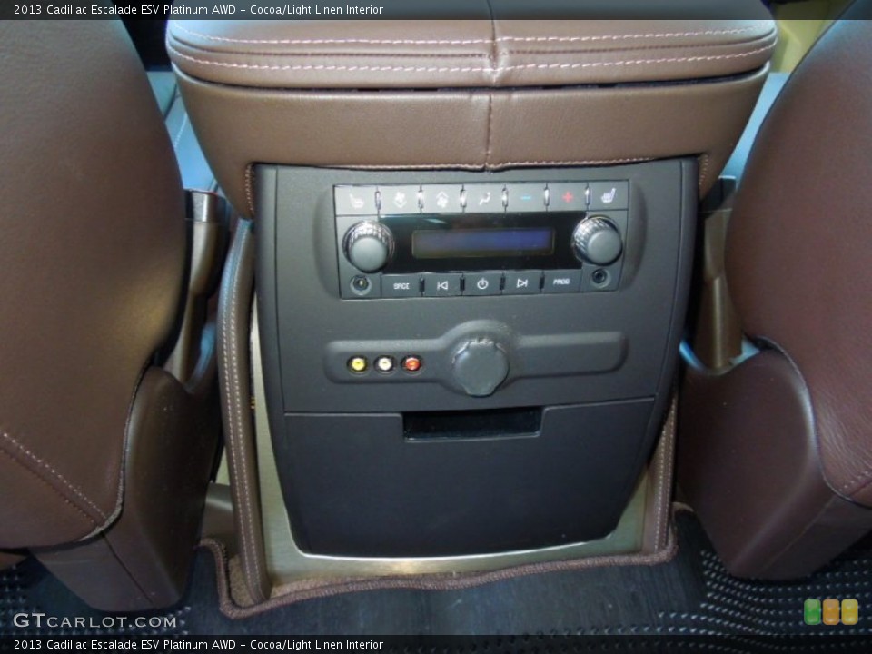 Cocoa/Light Linen Interior Controls for the 2013 Cadillac Escalade ESV Platinum AWD #68292296