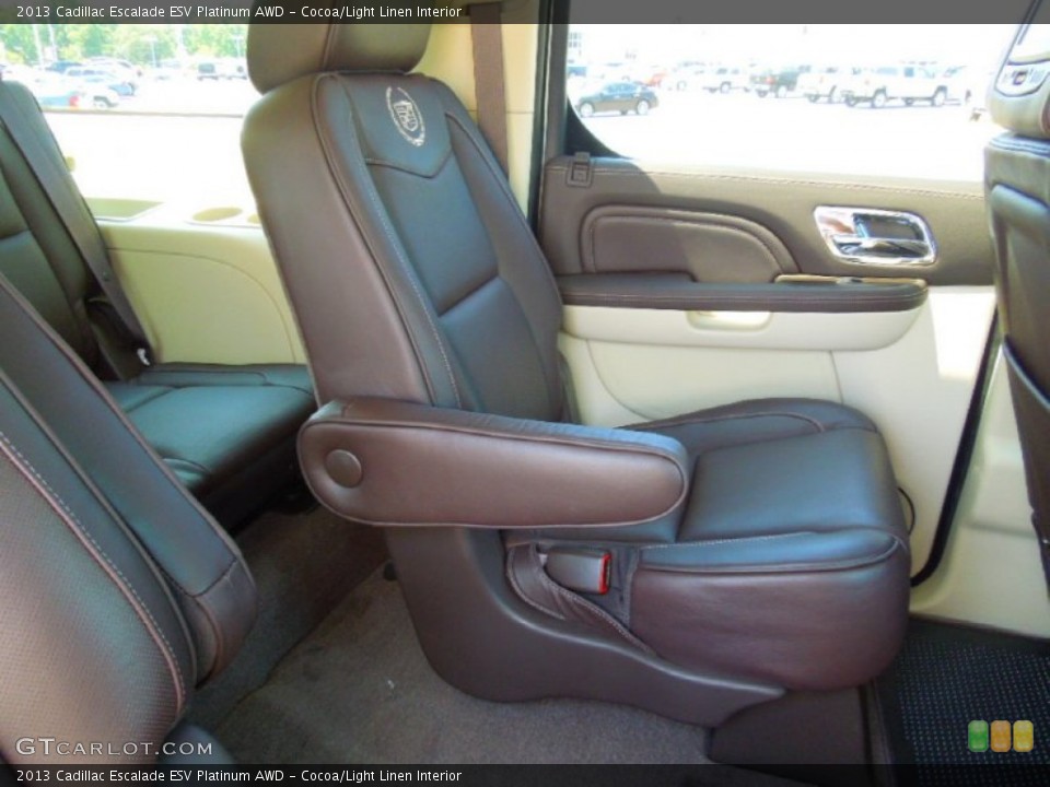 Cocoa/Light Linen Interior Rear Seat for the 2013 Cadillac Escalade ESV Platinum AWD #68292345