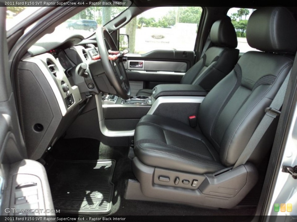 Raptor Black Interior Front Seat for the 2011 Ford F150 SVT Raptor SuperCrew 4x4 #68293409