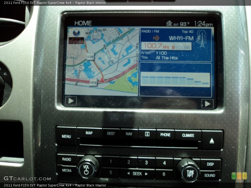 Raptor Black Interior Navigation for the 2011 Ford F150 SVT Raptor SuperCrew 4x4 #68293445