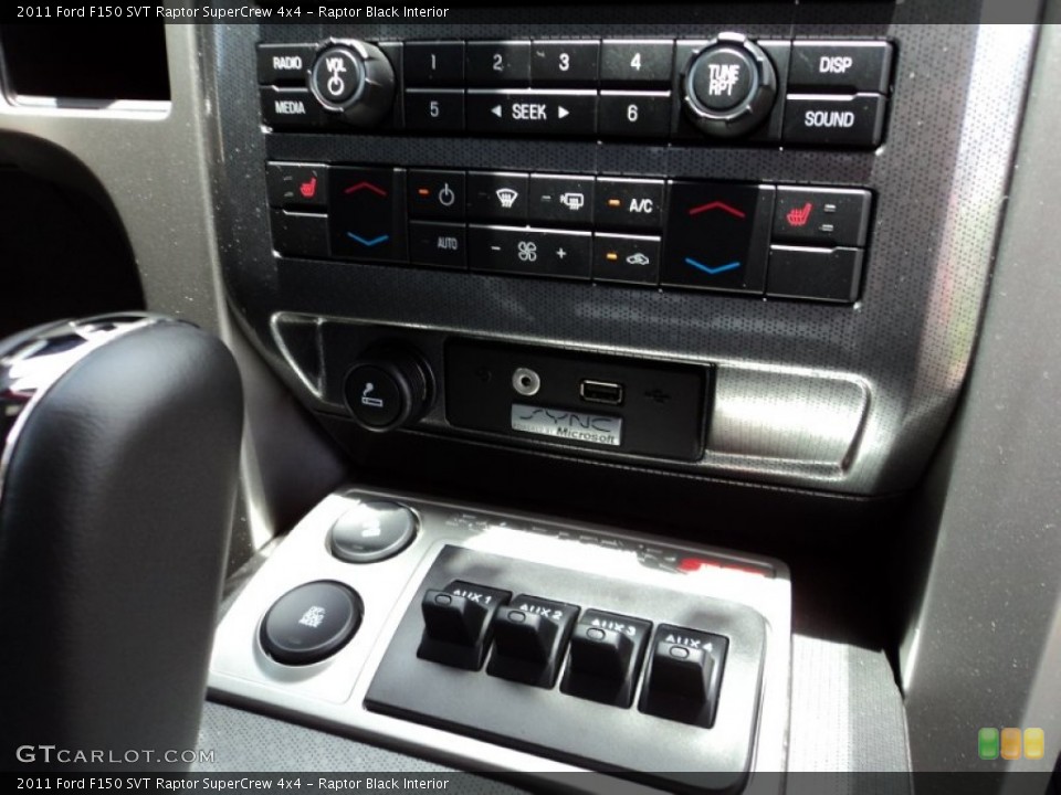 Raptor Black Interior Controls for the 2011 Ford F150 SVT Raptor SuperCrew 4x4 #68293454