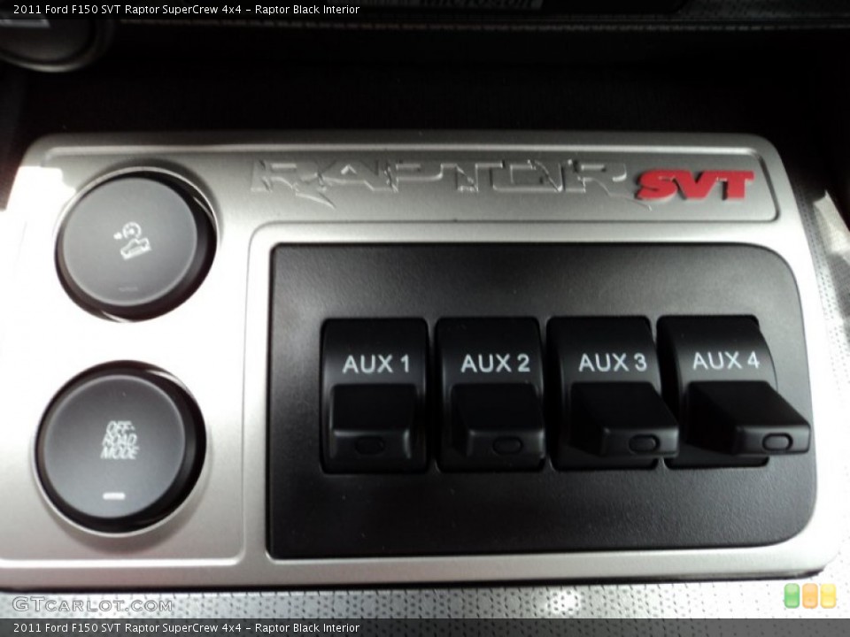 Raptor Black Interior Controls for the 2011 Ford F150 SVT Raptor SuperCrew 4x4 #68293568