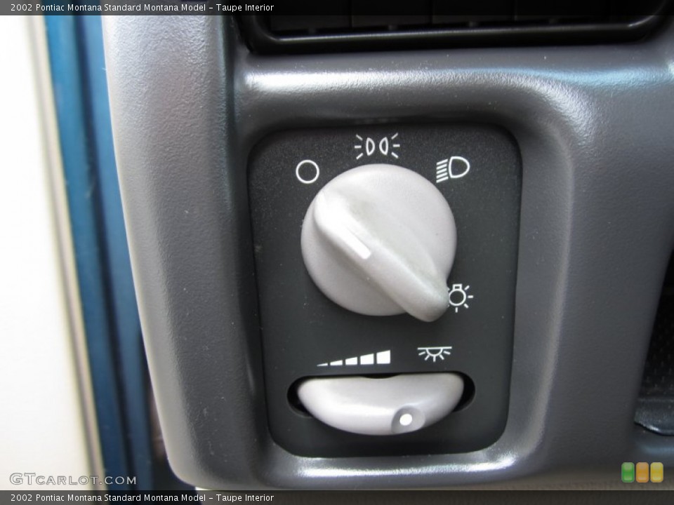 Taupe Interior Controls for the 2002 Pontiac Montana  #68294747