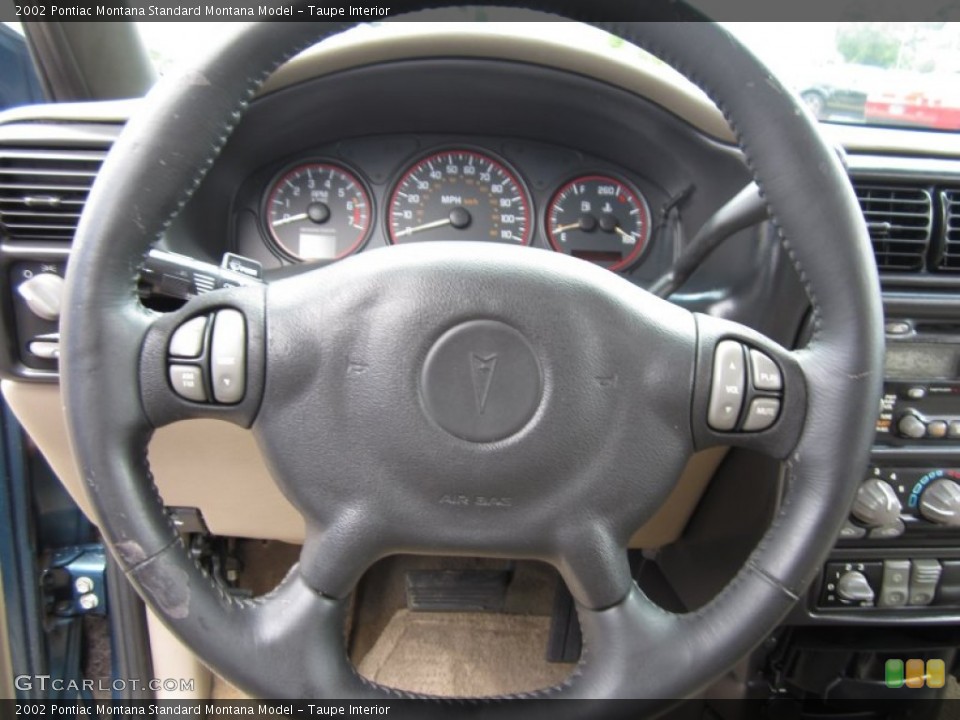 Taupe Interior Steering Wheel for the 2002 Pontiac Montana  #68294756