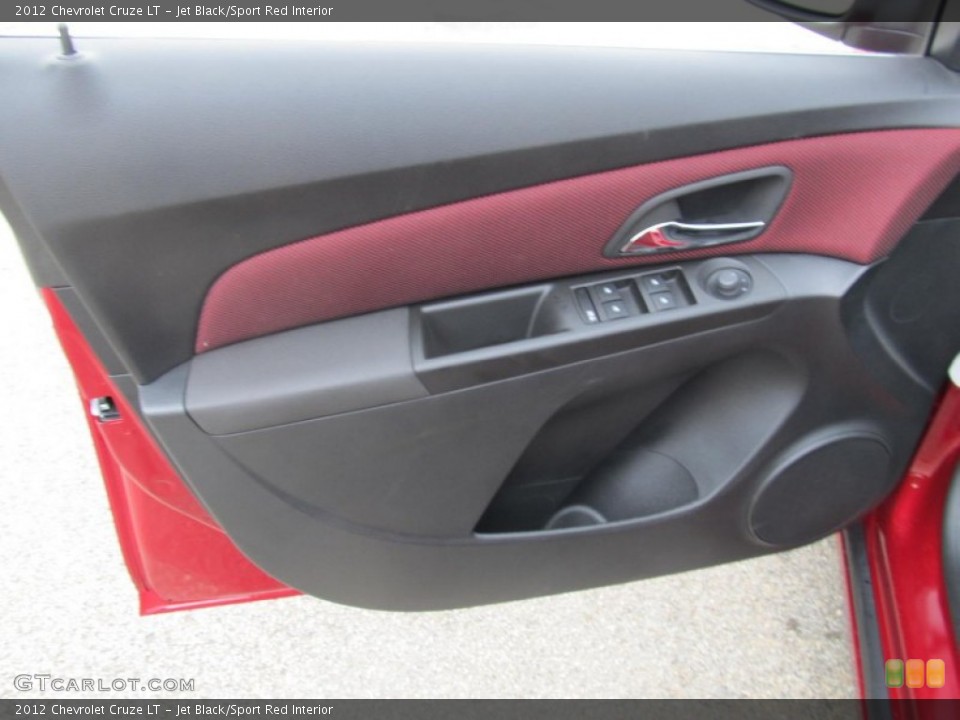 Jet Black/Sport Red Interior Door Panel for the 2012 Chevrolet Cruze LT #68294918