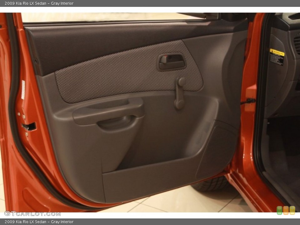 Gray Interior Door Panel for the 2009 Kia Rio LX Sedan #68295971