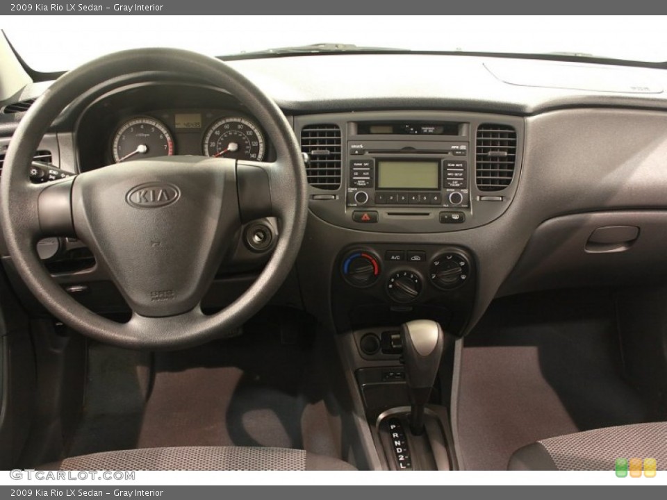 Gray Interior Dashboard for the 2009 Kia Rio LX Sedan #68296007