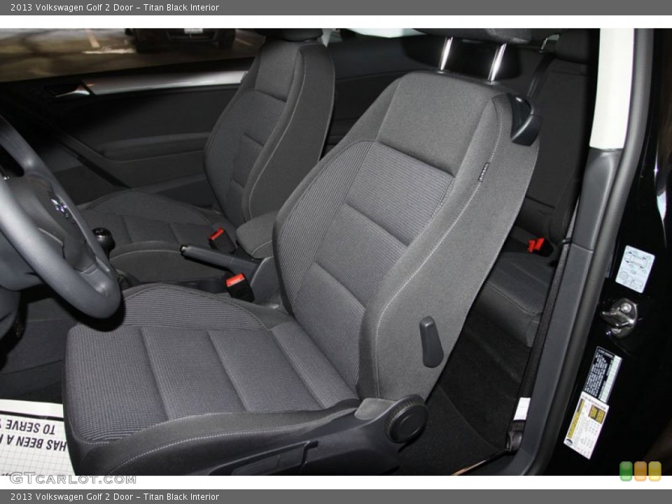Titan Black Interior Photo for the 2013 Volkswagen Golf 2 Door #68298566
