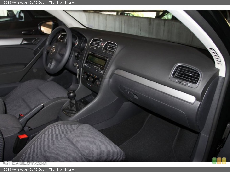 Titan Black Interior Dashboard for the 2013 Volkswagen Golf 2 Door #68298644