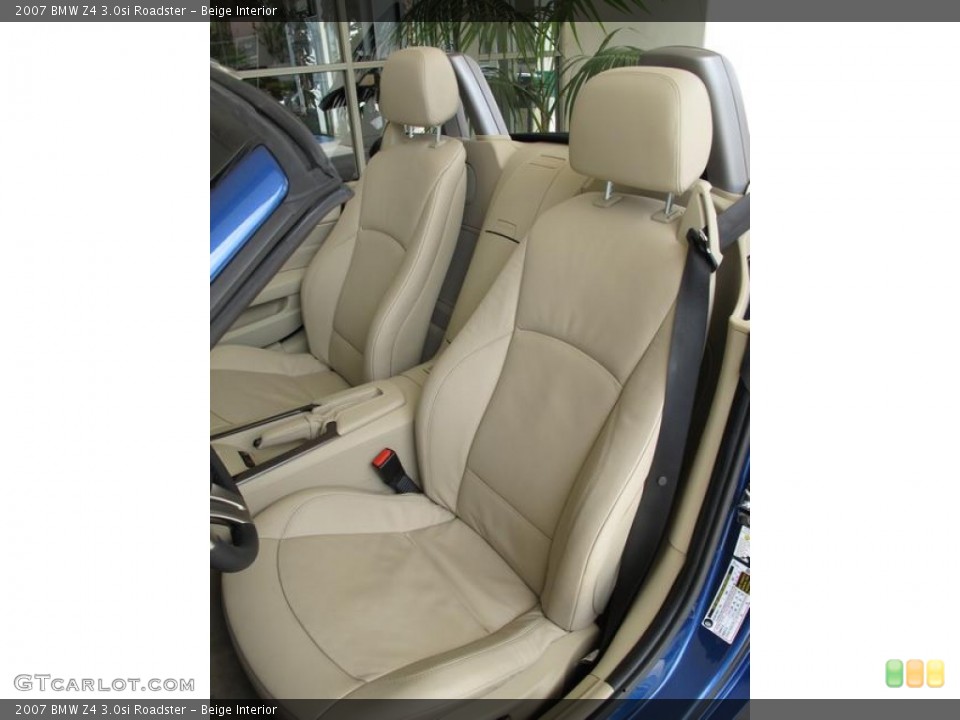 Beige Interior Front Seat for the 2007 BMW Z4 3.0si Roadster #68298887